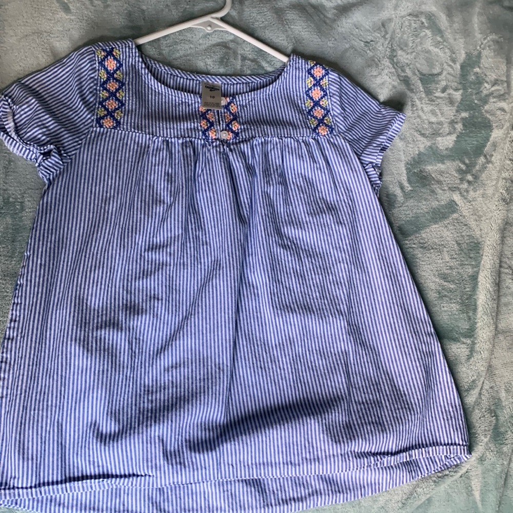 Oshkosh bgosh girls dress shirt size 10.